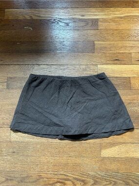 Free people brown mini skort